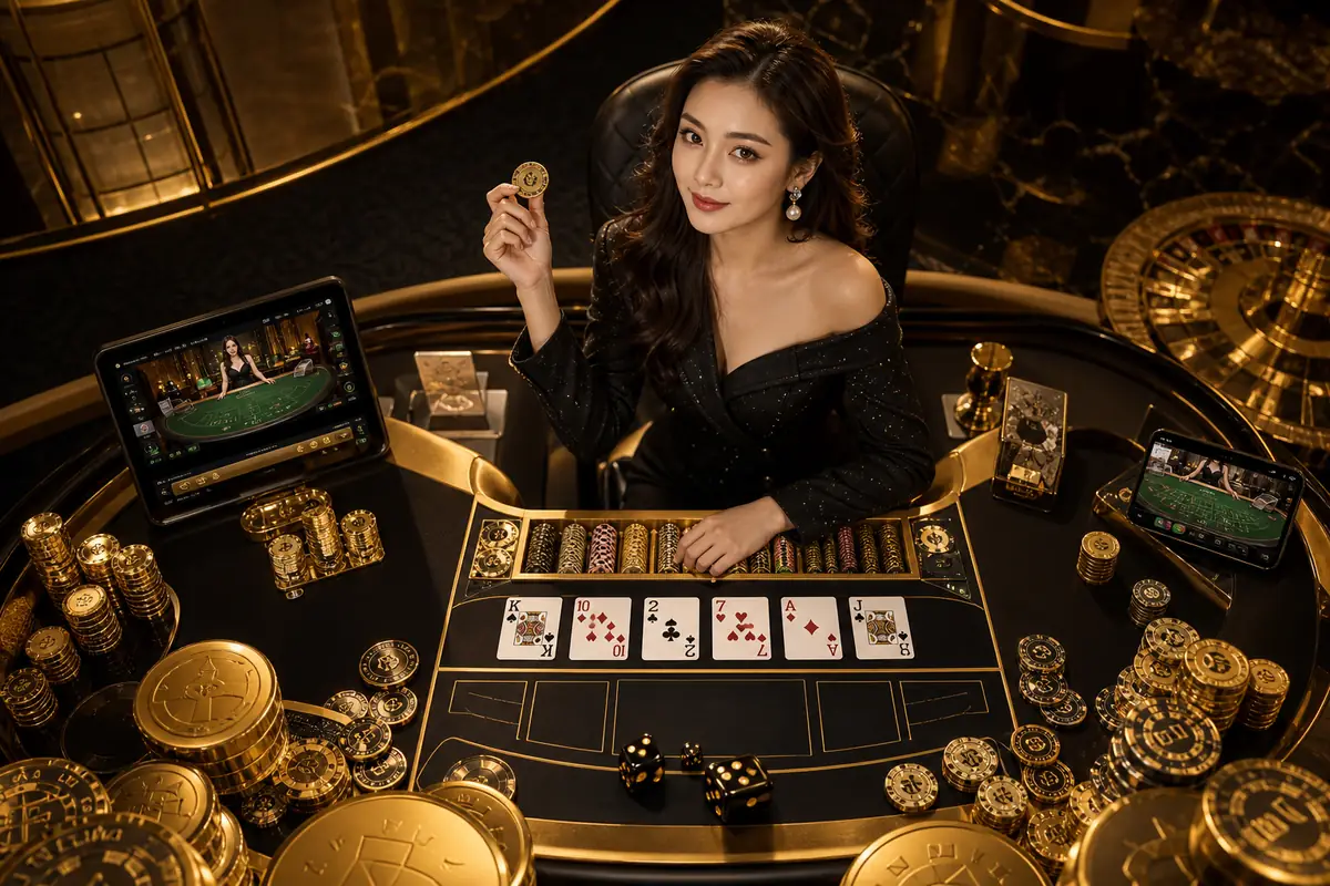 hbt77 Live Dealer Baccarat စားပွဲ